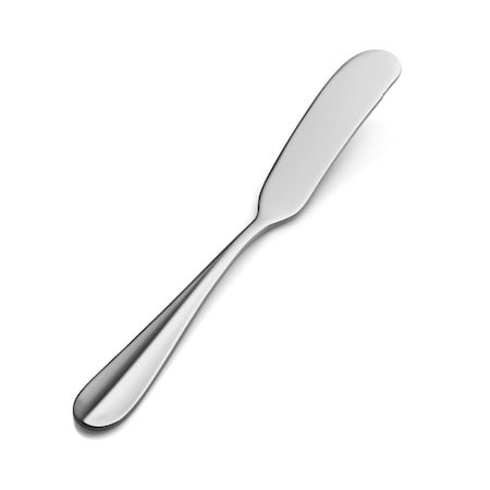 Bon Chef Monroe, Butter Spreader, Flat Handle, Mirror Finish, 13/0, 6.61" , set of 12 S113